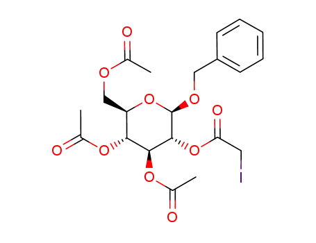 benzyl 3,4,6-tri-O-acetyl-2-O-iodoacetyl-β-D-glucopyranoside