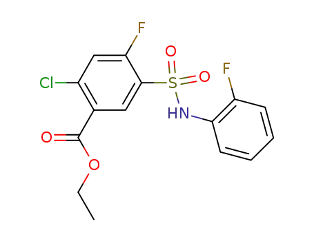 ethyl 2-chloro-4-fluoro-5-{[(2-fluorophenyl)amino]sulfonyl}benzoate