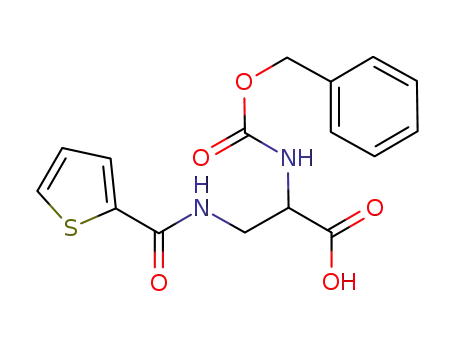 2-benzyloxycarbonylamino-3-[(thiophene-2-carbonyl)amino]propionic acid