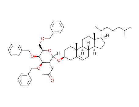 cholesteryl 3,4,6-tri-O-benzyl-2-C-acetylmethyl-2-deoxy-β-D-galactopyranoside