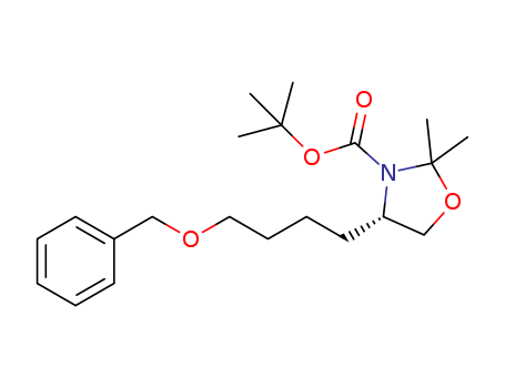 (R)-tert-butyl 4-(4-(benzyloxy)butyl)-2,2-dimethyloxazolidine-3-carboxylate
