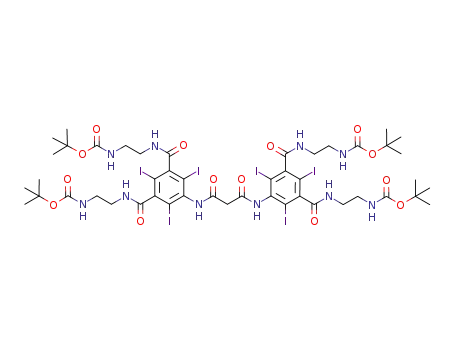 tetra-tert-butyl [({5,5′-[malonylbis(azanediyl)]bis(2,4,6-triiodoisophthaloyl)}tetrakis(azanediyl))tetrakis(ethane-2,1-diyl)]tetracarbamate