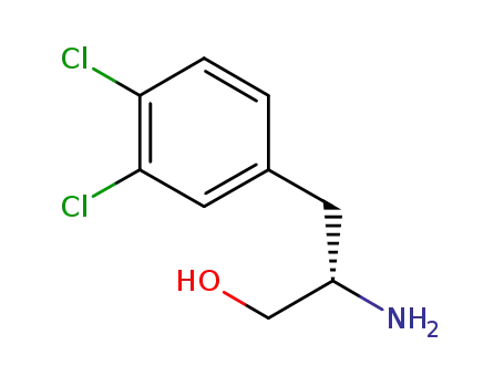 Molecular Structure of 325687-06-7 ((S)-2-aMino-3-(3,4-dichlorophenyl)propan-1-ol)
