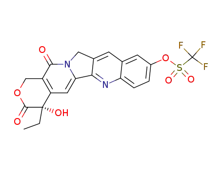 Molecular Structure of 123949-09-7 (10-hydroxy-(20S)-camptothecin trifluoromethanesulfonate)