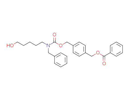 4-((benzyl(5-hydroxypentyl)carbamoyloxy)methyl)benzyl benzoate