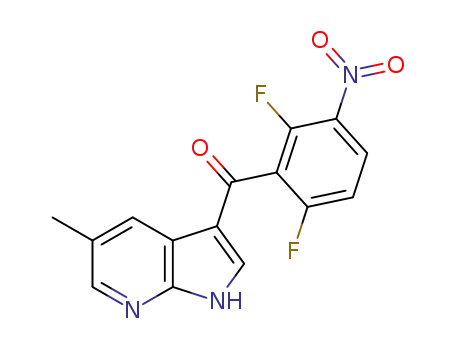 (2,6-difluoro-3-nitro-phenyl)-(5-methyl-1H-pyrrolo[2,3-b]pyridin-3-yl)-methanone