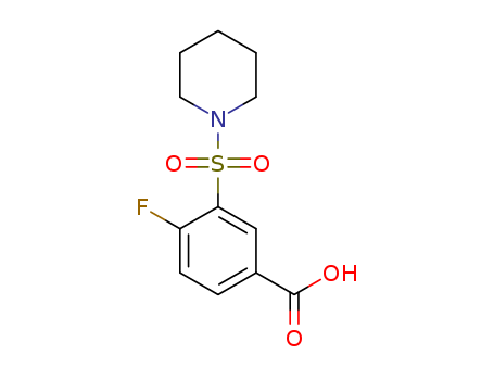 4-FLUORO-3-(PIPERIDINE-1-SULFONYL)-BENZOIC ACID