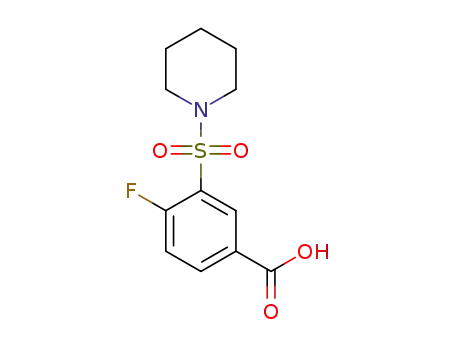 4-FLUORO-3-(PIPERIDINE-1-SULFONYL)-벤조산