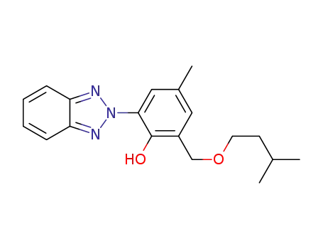 Molecular Structure of 1314118-42-7 (2-(2H-benzotriazol-2-yl)-6-(3-methylbutoxymethyl)-4-methylphenol)