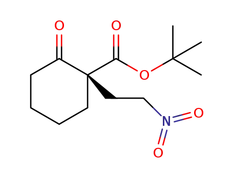 (S)-tert-butyl 1-(2-nitroethyl)-2-oxocyclohexanecarboxylate