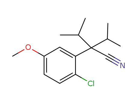 2-(2-chloro-5-methoxyphenyl)-2-isopropyl-3-methylbutanenitrile