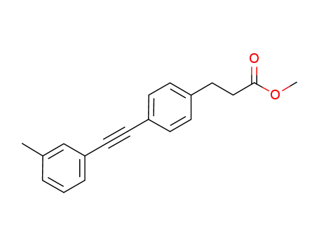 methyl 3-(4-(m-tolylethynyl)phenyl)propanoate