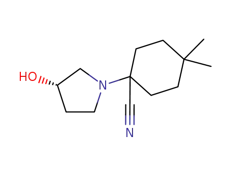 Cyclohexanecarbonitrile, 1-[(3S)-3-hydroxy-1-pyrrolidinyl]-4,4-dimethyl-