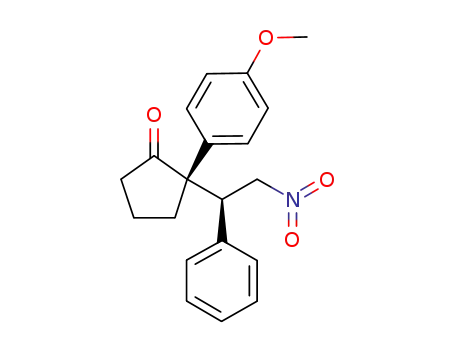 (2S,3S)-2-(4-methoxyphenyl)-2-(2-nitro-1-phenylethyl)cyclopentanone