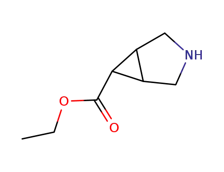 Molecular Structure of 179236-79-4 (3-Azabicyclo[3.1.0]hexane-6-carboxylicacid,ethylester(9CI))