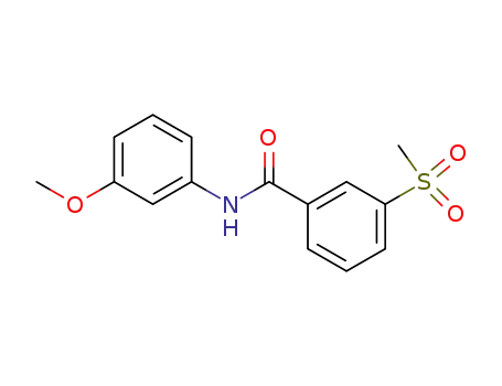 Molecular Structure of 941100-19-2 (3-methanesulfonyl-N-(3-methoxy-phenyl)-benzamide)