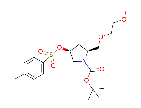 (2S,4S)-tert-butyl 2-((2-methoxyethoxy)methyl)-4-(tosyloxy)pyrrolidine-1-carboxylate