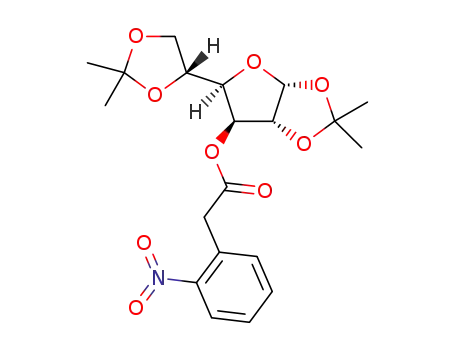 Molecular Structure of 1223405-87-5 (1,2:5,6-di-O-isopropylidene-3-O-(2-nitro)phenylacetyl-α-D-glucofuranose)