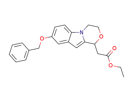 ethyl 2-(8-(benzyloxy)-3,4-dihydro-1H-[1,4]oxazino[4,3-a]indol-1-yl)acetate