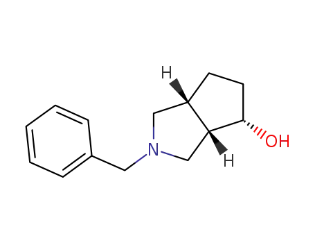 Molecular Structure of 1228029-77-3 (racemic-(3aS*,4S*,6aR*)-2-benzyloctahydrocyclopenta[c]pyrrol-4-ol)