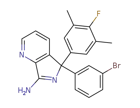 5-(3-Bromophenyl)-5-(4-fluoro-3,5-dimethylphenyl)-5H-pyrrolo[3,4-b]pyridin-7-amine