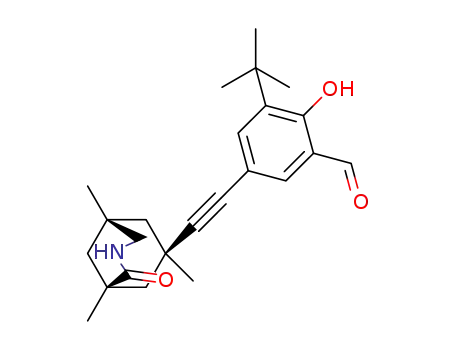 3-(tert-butyl)-2-hydroxy-5-{[(1R,5S,7R)-1,5,7-trimethyl-2-oxo-3-azabicyclo[3.3.1]nonan-7-yl]ethynyl}benzaldehyde