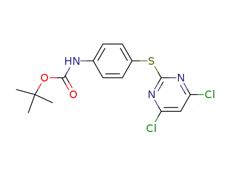 tert-butyl 4-(4,6-dichloropyrimidin-2-ylthio)phenylcarbamate