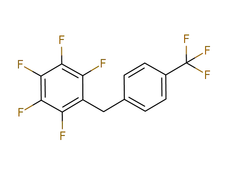 Molecular Structure of 1234340-47-6 (1,2,3,4,5-pentafluoro-6-(4-(trifluoromethyl)benzyl)benzene)