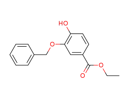 Molecular Structure of 188564-63-8 (ethyl 4-hydroxy-3-(phenylmethoxy)benzoate)
