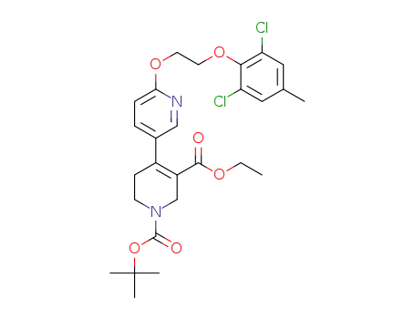 6-[2-(2,6-dichloro-4-methyl-phenoxy)ethoxy]-5',6'-dihydro-2'H-[3,4']bipyridinyl-1',3'-dicarboxylic acid 1'-tert-butyl ester 3'-ethyl ester