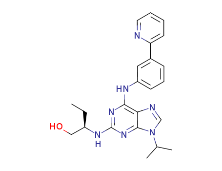 1-Butanol, 2-[[9-(1-methylethyl)-6-[[3-(2-pyridinyl)phenyl]amino]-9H-purin-2-yl]amino]-, (2R)-