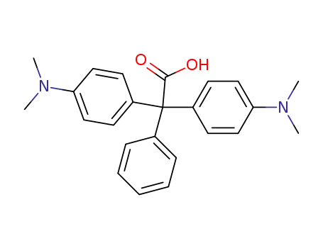 Molecular Structure of 1206192-87-1 (α,α-bis(4-dimethylaminophenyl)phenylacetic acid)