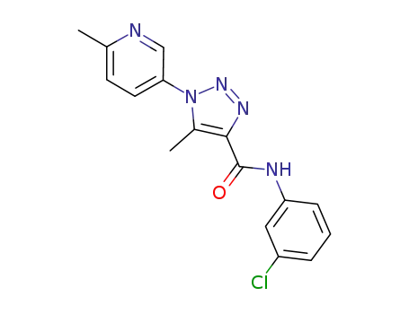 N-(3-chlorophenyl)-5-methyl-1-(6-methyl-3-pyridinyl)-1H-1,2,3-triazole-4-carboxamide
