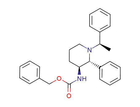 benzyl (2R,3S)-2-phenyl-1-[(R)-1-phenylethyl]piperidin-3-ylcarbamate
