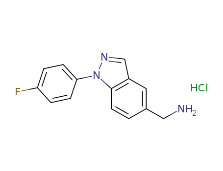 1-[1-(4-fluorophenyl)-1H-indazol-5-yl]methanamine hydrochloride