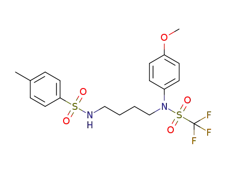N-(p-methoxyphenyl)-N-(trifluoromethanesulfonyl)-N'-(p-toluenesulfonyl)-1,4-butanediamine