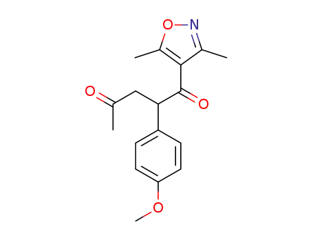 1-(3,5-dimethylisoxazol-4-yl)-2-(4-methoxyphenyl)pentane-1,4-dione