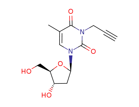 Molecular Structure of 848349-53-1 (Thymidine, 3-(2-propynyl)-)