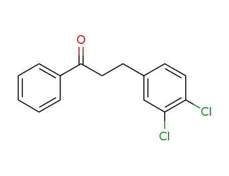 Molecular Structure of 79185-36-7 (1-Propanone, 3-(3,4-dichlorophenyl)-1-phenyl-)