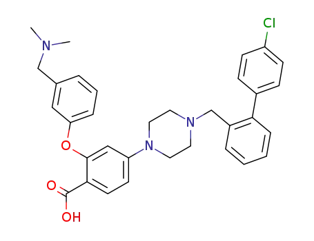 4-(4-((4'-chlorobiphenyl-2-yl)methyl)piperazin-1-yl)-2-(3-((dimethylamino)methyl)phenoxy)benzoic acid