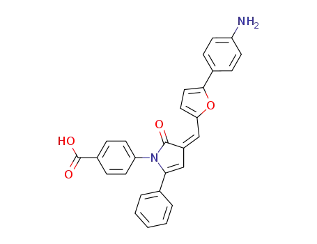 (Z)-4-(3-((5-(4-aminophenyl)furan-2-yl)methylene)-2-oxo-5-phenyl-2,3-dihydro-1H-pyrrol-1-yl)benzoic acid
