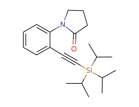 Molecular Structure of 1173504-98-7 (1-(2-((triisopropylsilyl)ethynyl)phenyl)pyrrolidin-2-one)