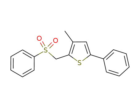 3-methyl-5-phenyl-2-(phenylsulfonylmethyl)thiophene