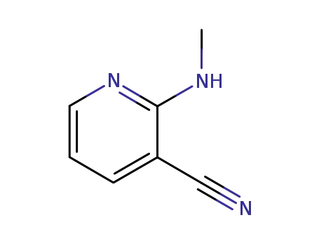 Molecular Structure of 52583-87-6 (2-(METHYLAMINO)NICOTINONITRILE)