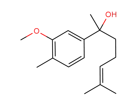 Molecular Structure of 113706-59-5 (2-(3-methoxy-4-methylphenyl)-6-methylhept-5-en-2-ol)