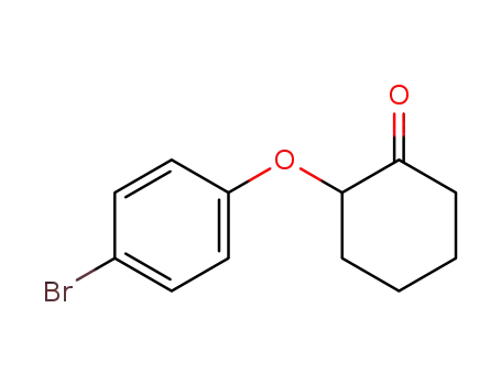 Molecular Structure of 61645-95-2 (Cyclohexanone, 2-(4-bromophenoxy)-)