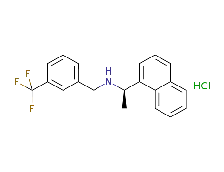 Molecular Structure of 1229225-42-6 ((R)-α-methyl-N-[3-[3-(trifluoromethyl)phenyl]methyl]-1-naphthalenemethaneamine hydrochloride)