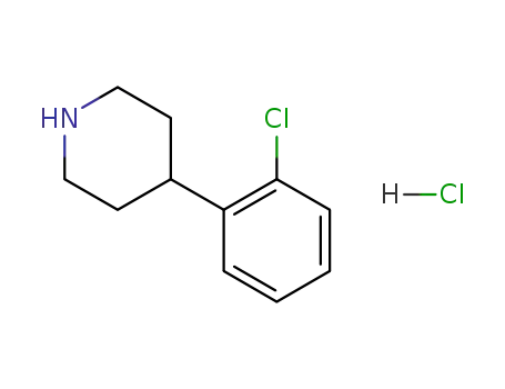 Molecular Structure of 82211-92-5 (4-(2-CHLORO-PHENYL)-PIPERIDINE HYDROCHLORIDE)