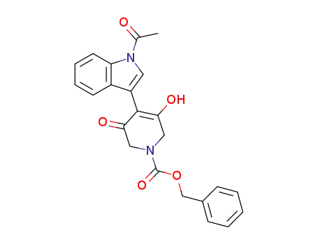 benzyl 4-(1-acetyl-1H-indol-3-yl)-5-hydroxy-3-oxo-3,6-dihydropyridine-1(2H)-carboxylate