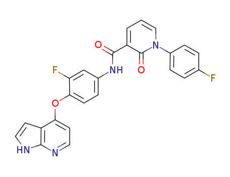 1-(4-Fluorophenyl)-N-[3-fluoro-4-(1H-pyrrolo[2,3-b]pyridin-4-yloxy)phenyl]-1,2-dihydro-2-oxo-3-pyridinecarboxamide